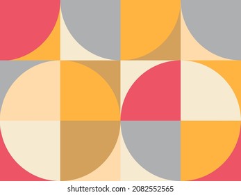 Abstract vector geometric design. Minimal brochure template for headline bauhaus baskground vector illustration .