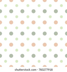 Abstract vector geometric dotted seamless pattern. Colored background. Wrapping paper. Print for interior design and fabric. Kids colorful background. vintage and retro style.