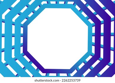 Abstrakter geometrischer Vektorrahmen mit Leerzeichen für Text oder Nachricht in Farbverlauf-Farben