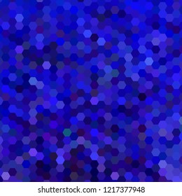 abstract vector geometric hexagon background - blue and violet