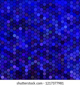abstract vector geometric hexagon background - blue and violet
