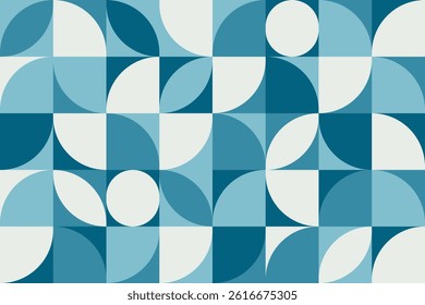Abstract vector geometric pattern in bauhaus style