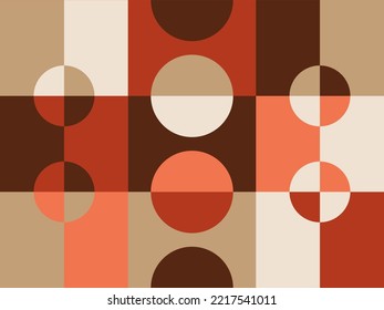 Abstract vector geometric pattern design in Bauhaus style. Vector design.