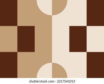 Conception abstraite de motifs vectoriels géométriques dans le style Bauhaus. Création vectorielle.