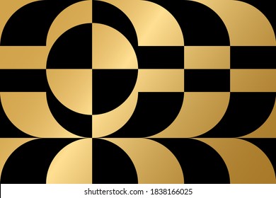 Abstract vector geometric pattern, golden background design, for web design, business card, invitation, poster, landing page, cover.