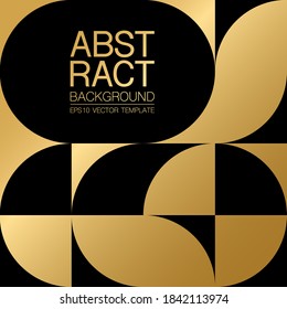 Abstract vector geometric pattern, golden background design, for web design, business card, invitation, poster, landing page, cover.