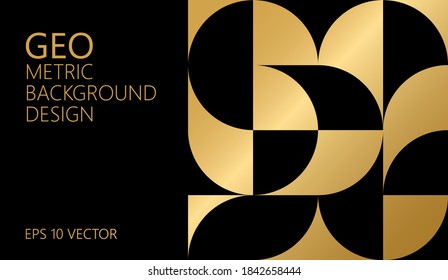 Abstract vector geometric pattern, golden background design, for web design, business card, invitation, poster, landing page, cover.