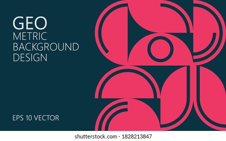 Abstract vector geometric pattern, simple duotone background design, for web design, business card, invitation, poster, landing page, cover.