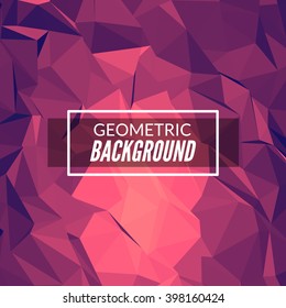 Abstract vector geometric polygonal background design eps10.