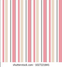 Abstract vector geometric seamless pattern. Vertical stripes. Monochrome background. Wrapping paper. Print for interior design and fabric. Kids background. Backdrop in vintage and retro style.