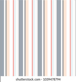 Abstract vector geometric seamless pattern. Vertical stripes. Monochrome background. Wrapping paper. Print for interior design and fabric. Kids background. Backdrop in vintage and retro style.