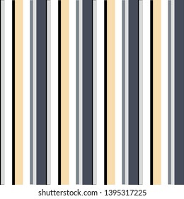Abstract vector geometric seamless pattern. Vertical stripes. Monochrome background. Wrapping paper. Print for interior design and fabric. Kids background. Backdrop in vintage and retro style.