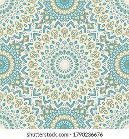 Abstract vector geometric seamless pattern. Batik ornament. Mexican cloth seamless pattern. Geometric mandala background.