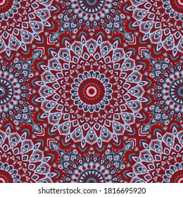 Abstract vector geometric seamless pattern. Chintz print ornament. Morrocan cloth seamless pattern. Geometric decorative background.