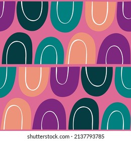 Abstract vector geometric seamless pattern