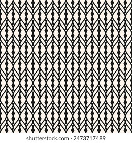 Abstrakte Vektorgrafik geometrisches nahtloses Muster. Schwarz-weißer Hintergrund. Monochrome Textur mit Gitter, Gitter, Netz, Spitze, Gitter, Zaun, Netz. Modernes grafisches Wiederholungsmuster. Elegantes Ornament-Design