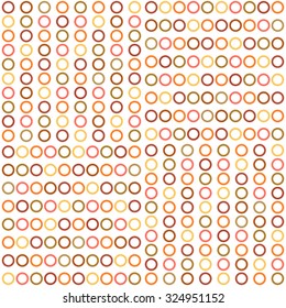 Abstract vector geometric seamless pattern of tiles with circles in mosaic