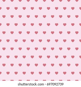 Abstract vector geometric seamless pattern with hearts. Monochrome background. Wrapping paper. Print for interior design and fabric. Kids colorful background. vintage and retro style.