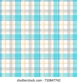 Abstract vector geometric seamless pattern. Vertical and horizontal crossed stripes. Plaid. Monochrome background. Wrapping paper. Print for interior design and fabric. Kids background.