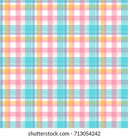 Abstract vector geometric seamless pattern. Vertical and horizontal crossed stripes. Plaid. Wrapping paper. Print for interior design and fabric.