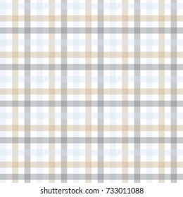 Abstract vector geometric seamless pattern. Vertical and horizontal crossed stripes. Plaid. Monochrome background. Wrapping paper. Print for interior design and fabric. Kids background.