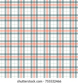 Abstract vector geometric seamless pattern. Vertical and horizontal crossed stripes. Plaid. Monochrome background. Wrapping paper. Print for interior design and fabric. Kids background.