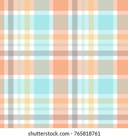 Abstract vector geometric seamless pattern. Vertical and horizontal crossed stripes. Plaid. Monochrome background. Wrapping paper. Print for interior design and fabric. Kids background.