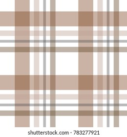Abstract vector geometric seamless pattern. Vertical and horizontal crossed stripes. Plaid. Monochrome background. Wrapping paper. Print for interior design and fabric. Kids background.
