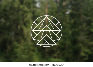 Abstract vector geometric shapes. Circular. You can use it for design icons, logos masks and overlaying on photos.