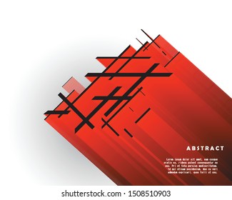 Abstract vector geometric shapes, elements for minimal banner, logo, social post