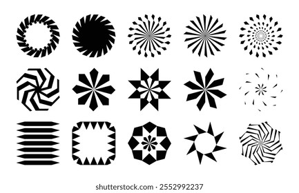 abstract vector geometric shapes. geometric vector icon. abstract geometric