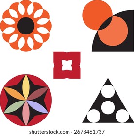 Abstract Vector Geometric Shapes and Patterns for Modern Design.
