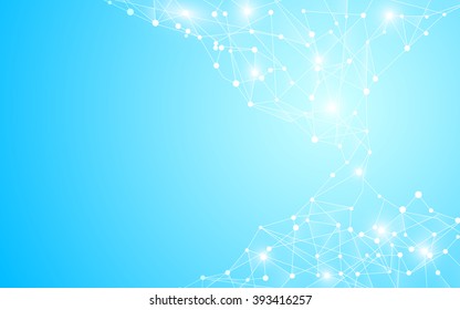 Vector abstracto Tecnología geométrica Innovación Concepto de diseño limpio