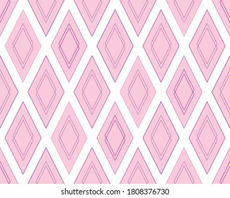 Abstract vector geometric texture. Elegant seamless pattern with rhombuses, thin lines. Art Deco style. Trendy linear background. Luxurious redesign.