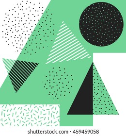 Abstract vector geometric texture. Trendy art print. Abstract modern design. 