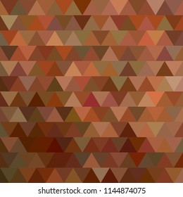 abstract vector geometric triangle background - orange and brown