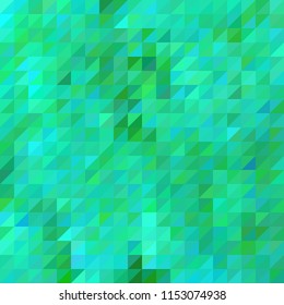 abstract vector geometric triangle background - green and blue