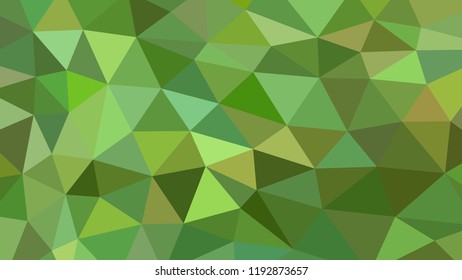 abstract vector geometric triangle background - green and brown