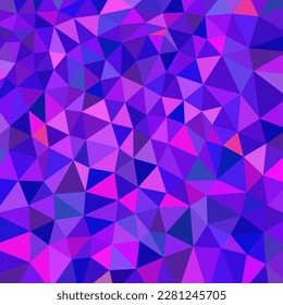 abstract vector geometric triangle background - blue and violet