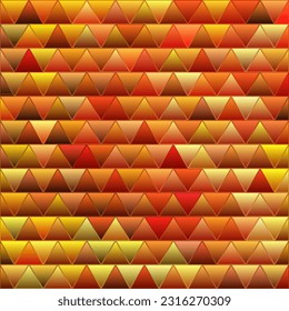abstract vector geometric triangle background - red and brown