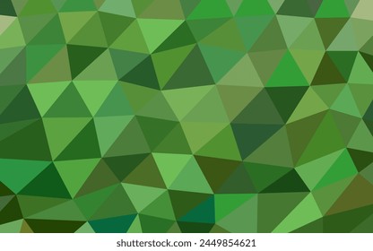 abstract vector geometric triangle background - green