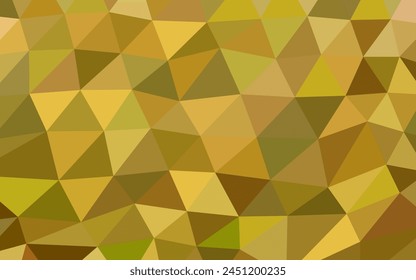 abstract vector geometric triangle background - yellow and brown