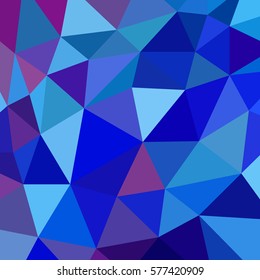 abstract vector geometric triangle background - blue and violet