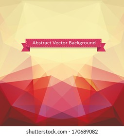 abstract vector geometric triangular background