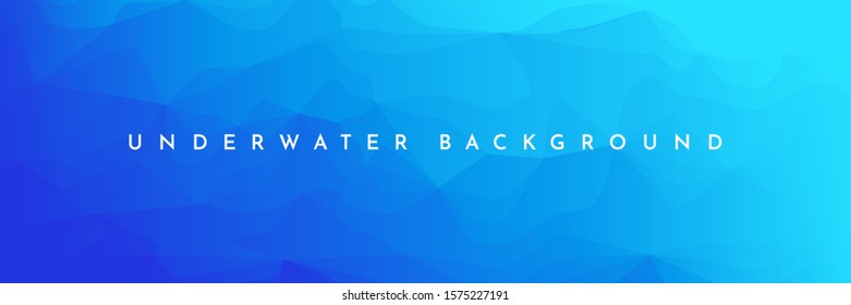 Abstract vector geometric wavy background. Minimalistic colorful gradient wallpaper. Futuristic UI design. Water flow design. Polygonal future concept cover template. Blue wave. Triangle web layout