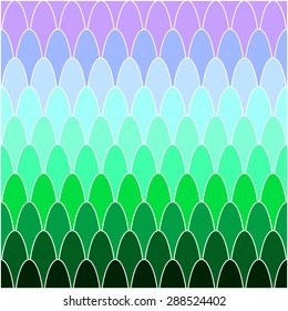 Abstract vector geometrical pattern. Fish scale. Green. Backgrounds & textures shop.