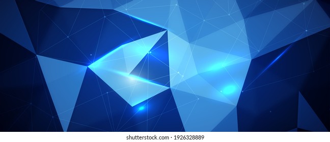Abstrakte, geometrische Vektorformen. Anschluss, Digital-, Kommunikations- und Technologie-Netzwerk-Hintergrund.