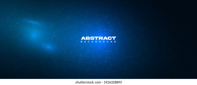 Abstract vector geometrical shapes. Connection, Digital, communication and technology network background .