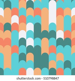 Abstract vector geometry seamless pattern. Colorful background.