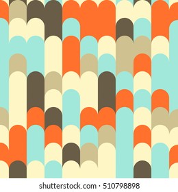 Abstract vector geometry seamless pattern. Colorful background.